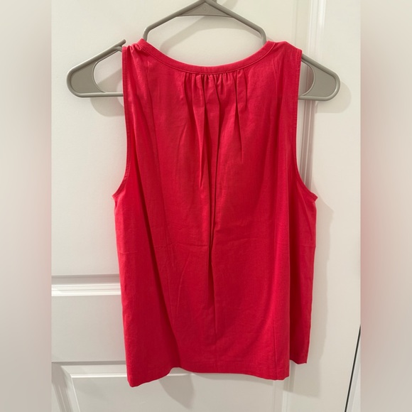 LOFT Raspberry Color Sleeveless Blouse - Picture 2 of 4